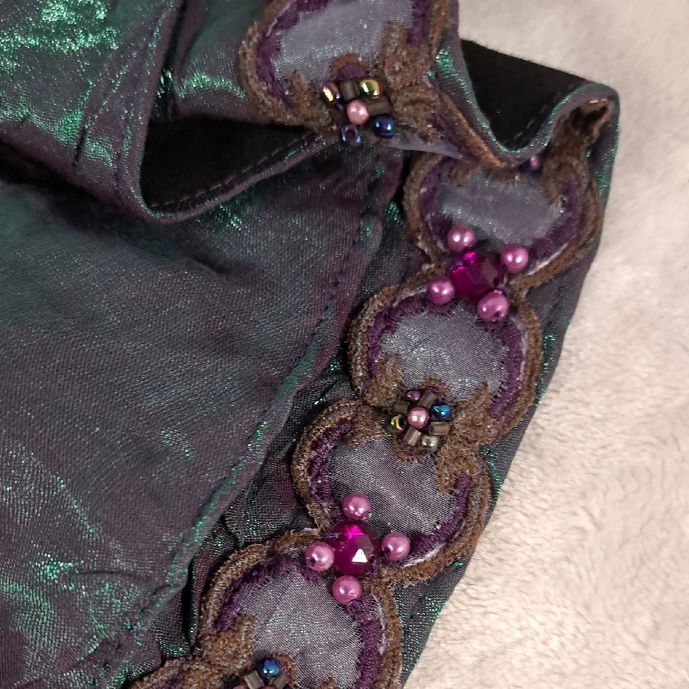 NWT Chic Purple and Green Dog Dress